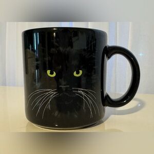 Black Cat Face Coffee Mug Vintage 1991 “Luther” by Studio Q